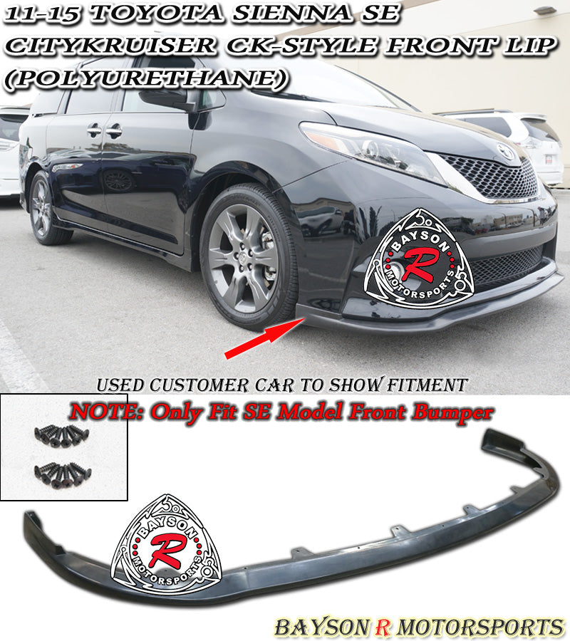 Citykruiser CK Style Front Lip For 2011-2017 Toyota Sienna (SE) - Bayson R Motorsports