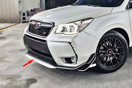 DM Style Front Center Splitter (Polyurethane) For 2014-2018 Subaru Forester XT - Bayson R Motorsports
