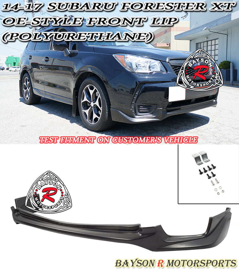 OE Style Front Lip (Polyurethane) For 2014-2018 Subaru Forester XT - Bayson R Motorsports