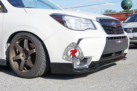 STi Style Front Lip (Polyurethane) For 2014-2018 Subaru Forester XT - Bayson R Motorsports
