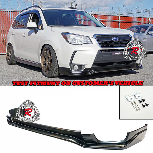 STi Style Front Lip (Polyurethane) For 2014-2018 Subaru Forester XT - Bayson R Motorsports