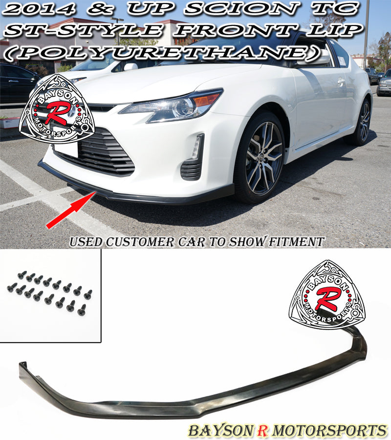 ST Style Front Lip For 2014-2016 Scion tC - Bayson R Motorsports