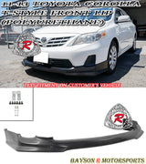 T Style Front Lip For 2011-2013 Toyota Corolla - Bayson R Motorsports