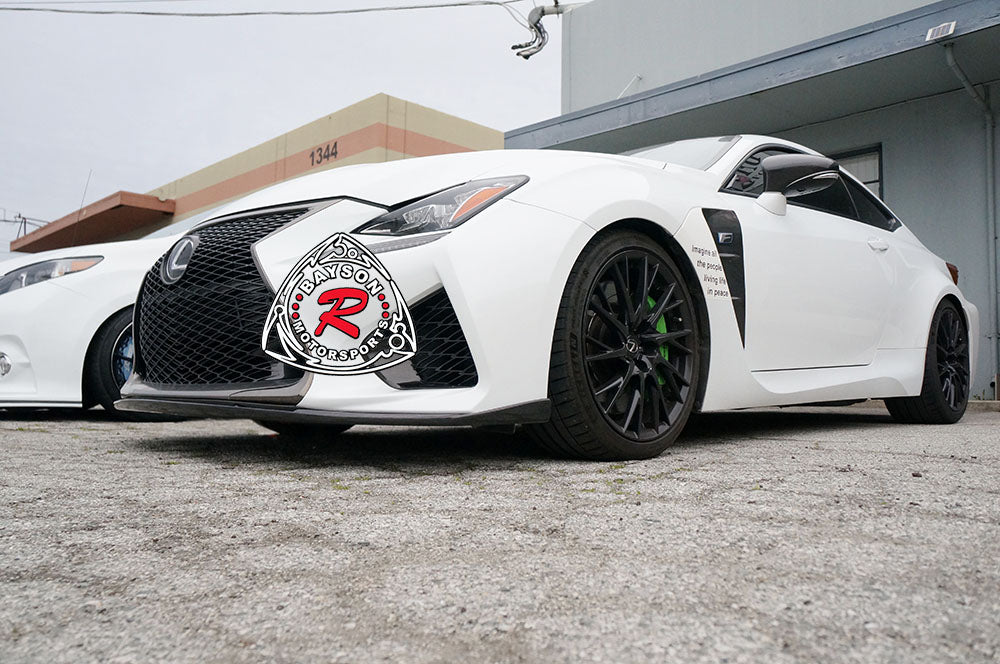 LX Style Front Lip (Carbon Fiber) For 2015-2018 Lexus RC F - Bayson R Motorsports