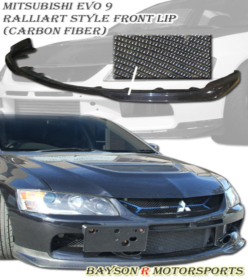 Ral Style Front Lip (Carbon Fiber) For 2006-2007 Mitsubishi Evolution 9 - Bayson R Motorsports