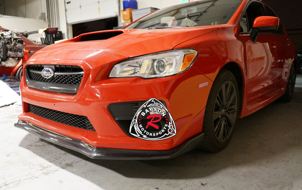 CS Style Front Lip (Carbon Fiber) For 2015-2017 Subaru WRX STi - Bayson R Motorsports