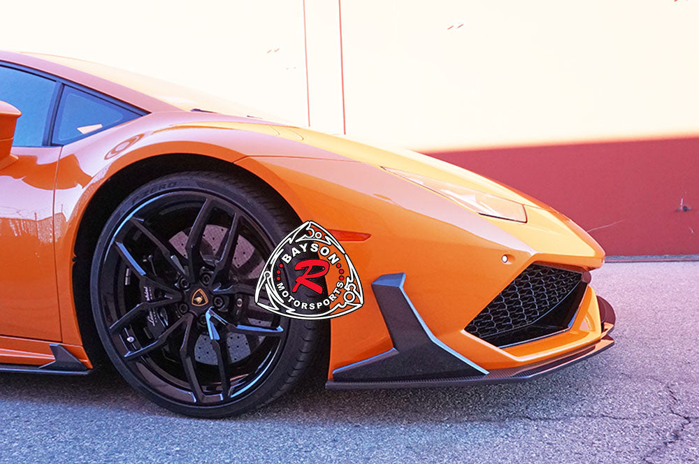 GT Style Front Lip (Carbon Fiber) For 2015-2019 Lamborghini Huracan LP610-4 - Bayson R Motorsports