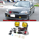 Fog Lights Kit (Yellow) For 1996-1998 Honda Civic