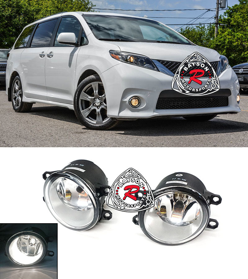 Clear Lens Foglights For Toyota / Lexus / Scion with H11 Bulbs - Bayson R Motorsports