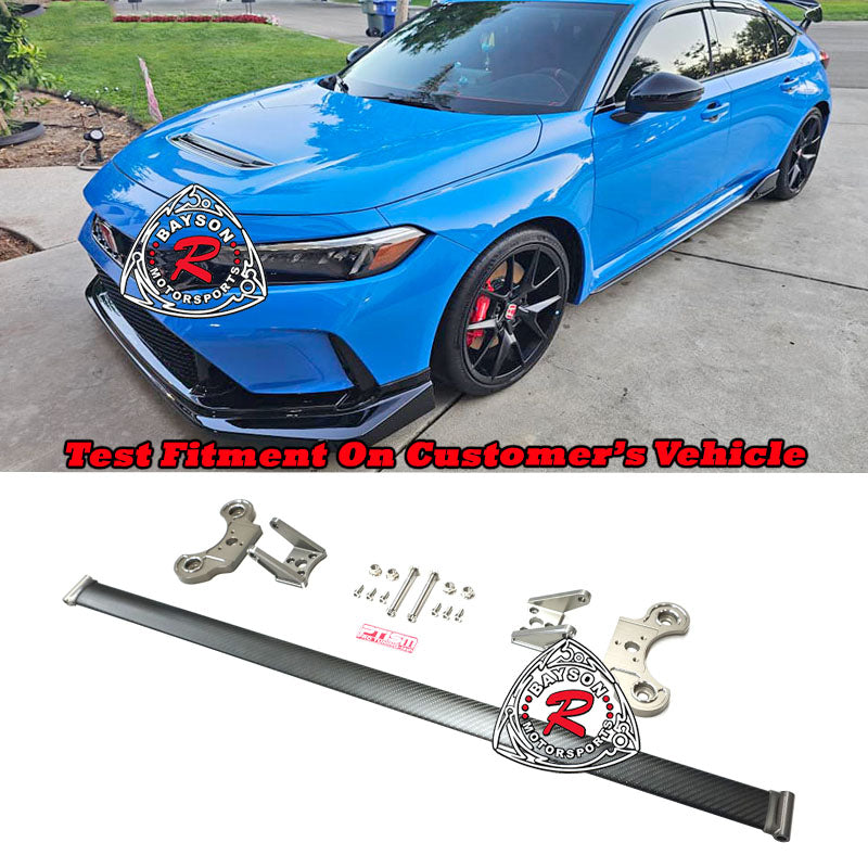 PTISM Front Strut Tower Bar (Dry Carbon Fiber - Matte) for 2023-2025 Honda Civic Type R (FL5)