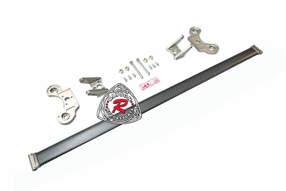 Carbon Fiber Front Bumper Splitter Tie Support Strut Rods – Universal 6-13 Inch