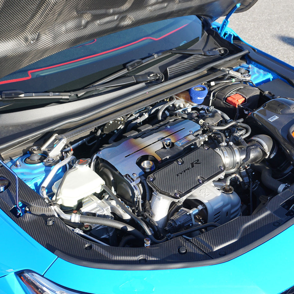 PTISM Front Strut Tower Bar (Dry Carbon Fiber - Matte) for 2023-2026 Honda Civic Type R (FL5)
