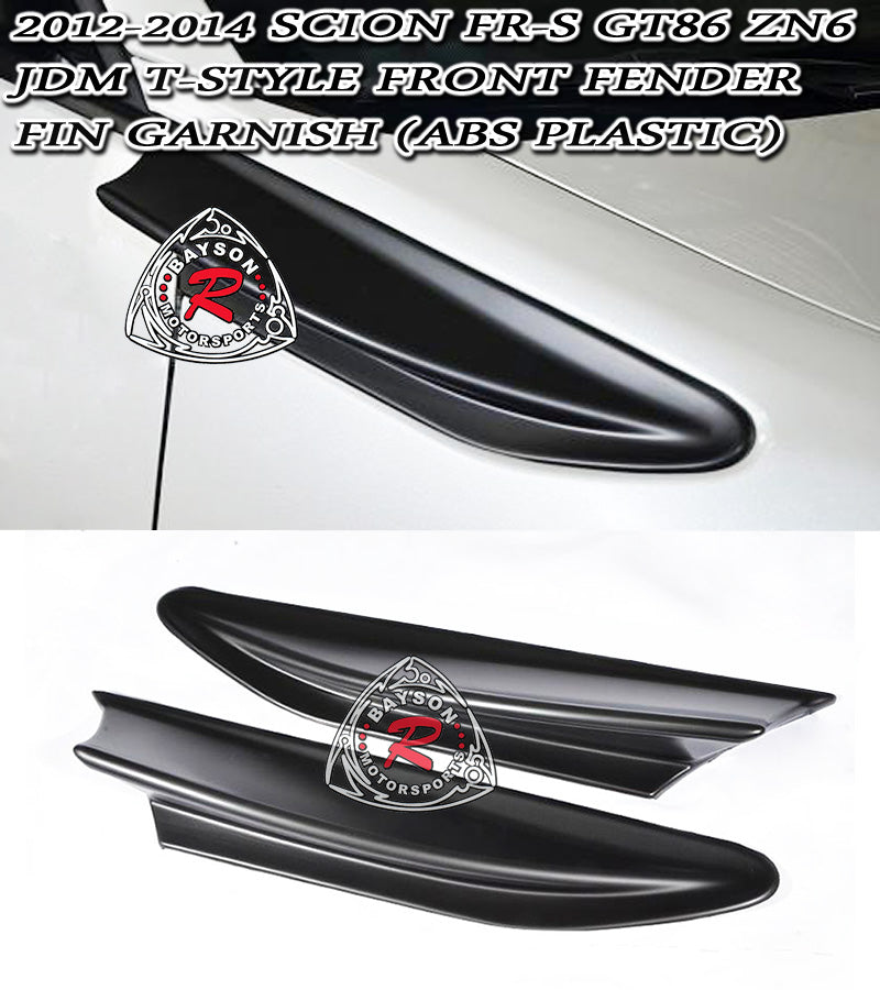 T Style Fender Aero Fin For 2012-2016 Scion FR-S / Subaru BRZ - Bayson R Motorsports