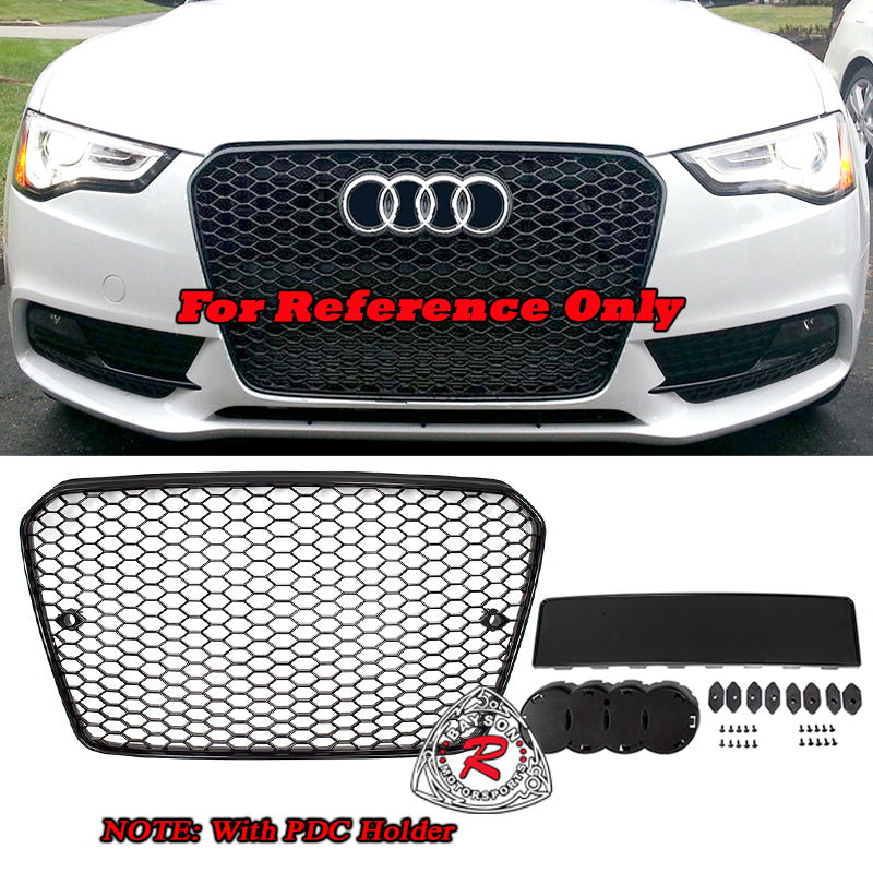 RS5 Style Front Grille (Black) For 2013-2017 Audi A5 S5 (B8.5) - Bayson R Motorsports