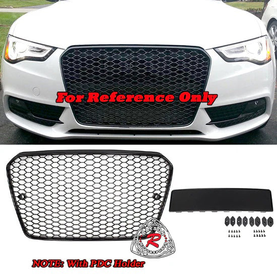 アウディ A5 フロント グリル　RS5 2013～ Audi A5 S5 B8.5 Front Grille Black (2013-2017) RS5 Style – Bayson