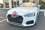 RS5 Style Front Grille (Gloss Black) For 2018-2019 Audi A5 S5 (B9) - Bayson R Motorsports