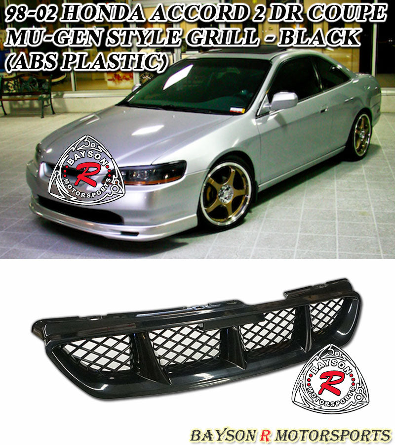 MU Style Grille For 1998-2002 Honda Accord 2Dr - Bayson R Motorsports