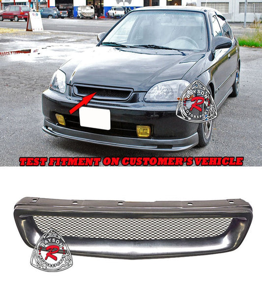 TR Style Front Grille With Mesh For 1996-1998 Honda Civic - Bayson R Motorsports