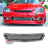 TR Style Front Grille With Mesh For 1999-2000 Honda Civic - Bayson R Motorsports