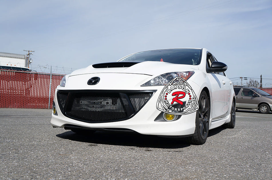 GV Style Front Grille For 2010-2013 Mazdaspeed3 (w/ Lower Trim) - Bayson R Motorsports