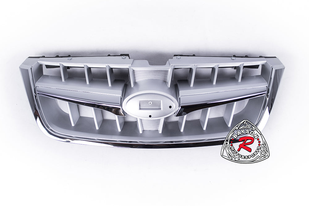 OE Style Front Grille (Silver) For 2008-2009 Subaru Outback - Bayson R Motorsports