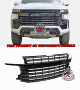 Badge-less Grille (Gloss Black) For 2021-2022 Chevrolet Tahoe & Suburban - Bayson R Motorsports