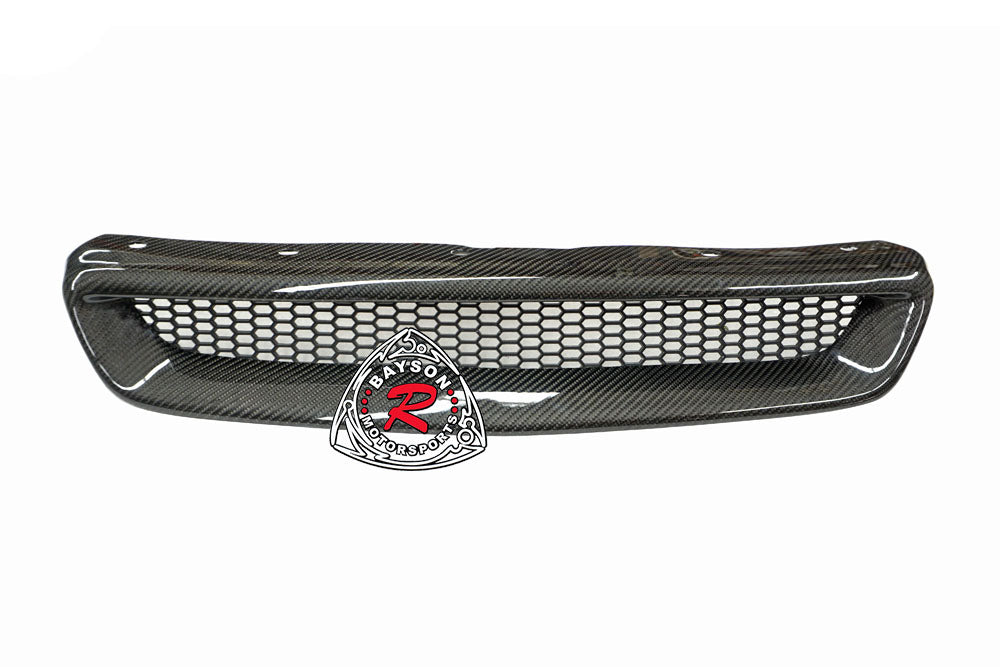 TR Style Front Grille (Carbon Fiber) For 1996-1998 Honda Civic