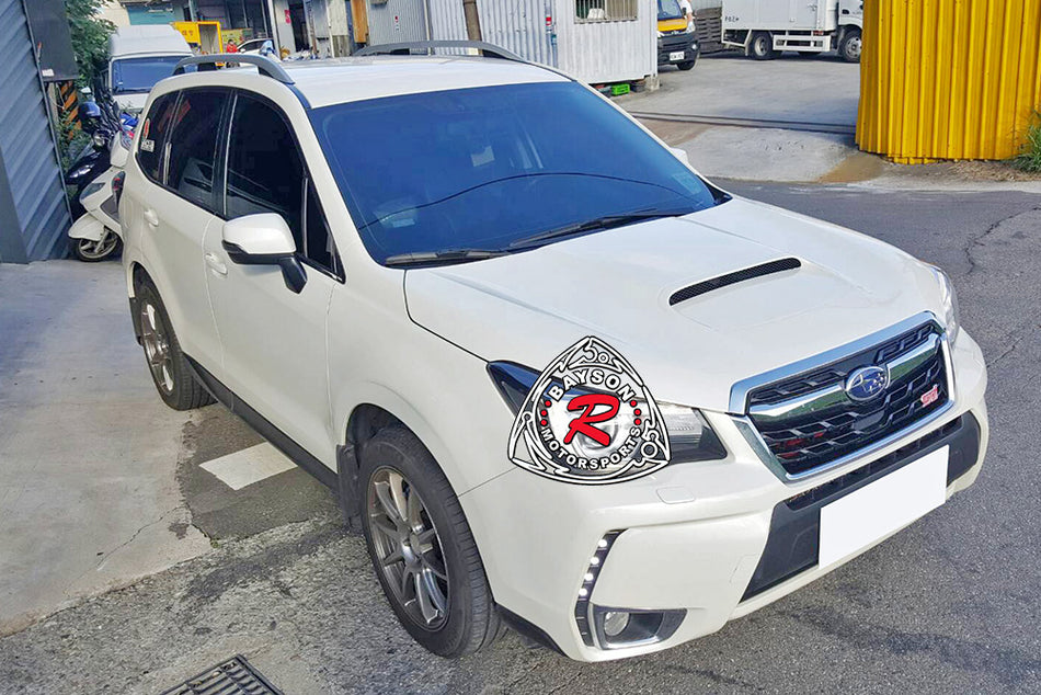 STi Style Hood (Fiberglass) For 2014-2018 Subaru Forester - Bayson R Motorsports