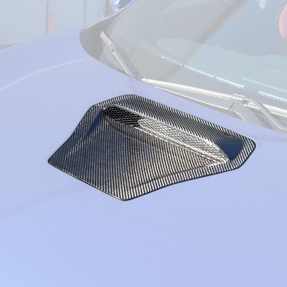Raised Style (Carbon Fiber) Hood Scoop For 2017-2021 Honda Civic Type R (FK8)