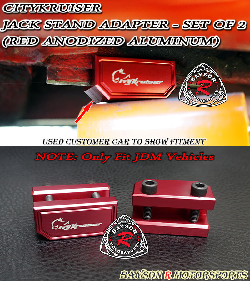 CityKruiser Jack Stand Adapter (Red) - Bayson R Motorsports