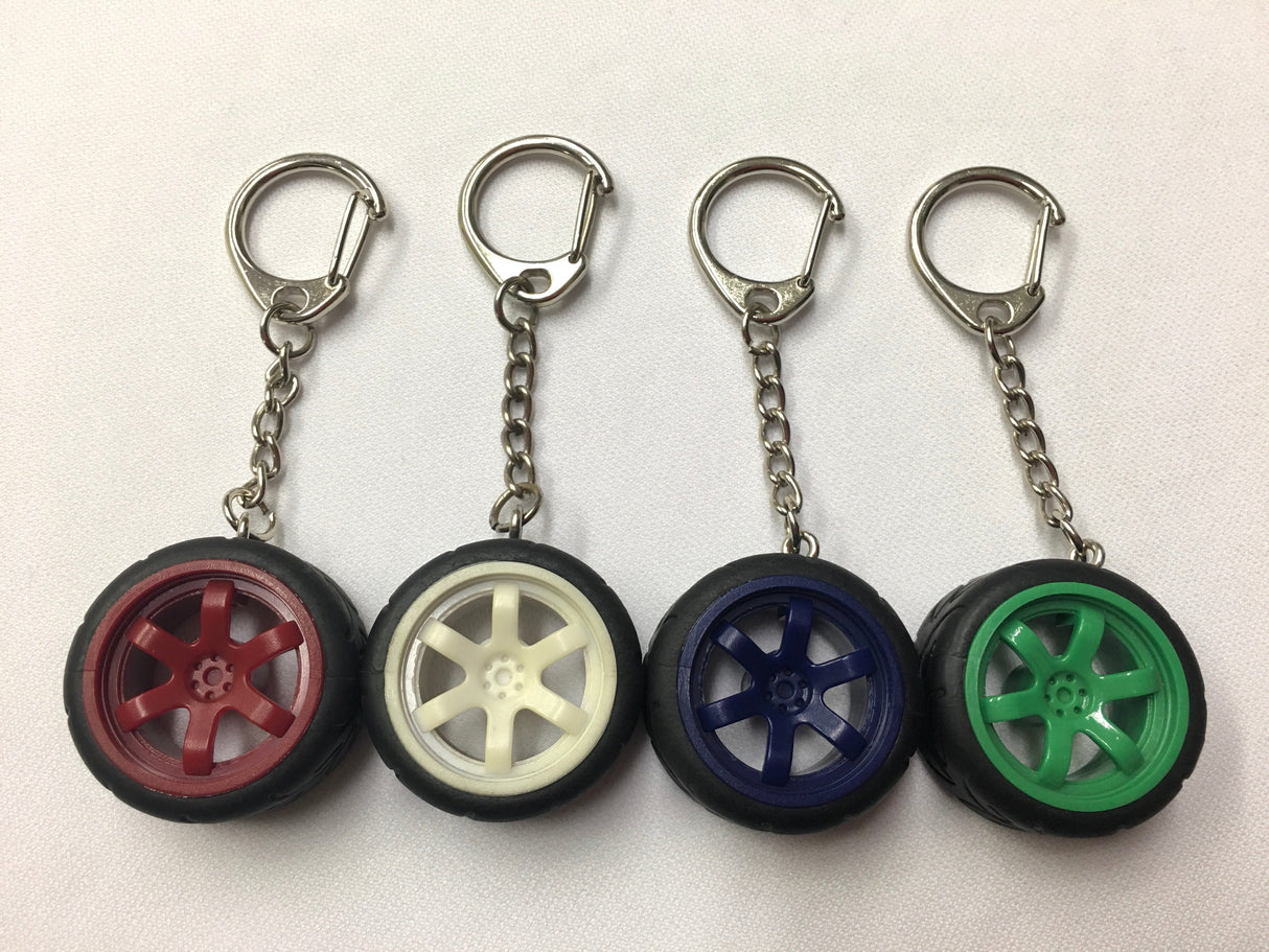 VLK TE37 Style Wheel Key Chain - Bayson R Motorsports