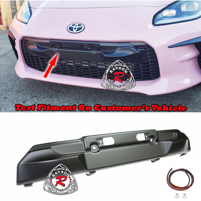 T Style Aero Nose Cone License Plate Holder For 2022-2024 Toyota GR86