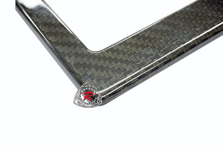 Real 100% Carbon Fiber License Plate Frame (Set of 2) Fit USA & Canada - Bayson R Motorsports