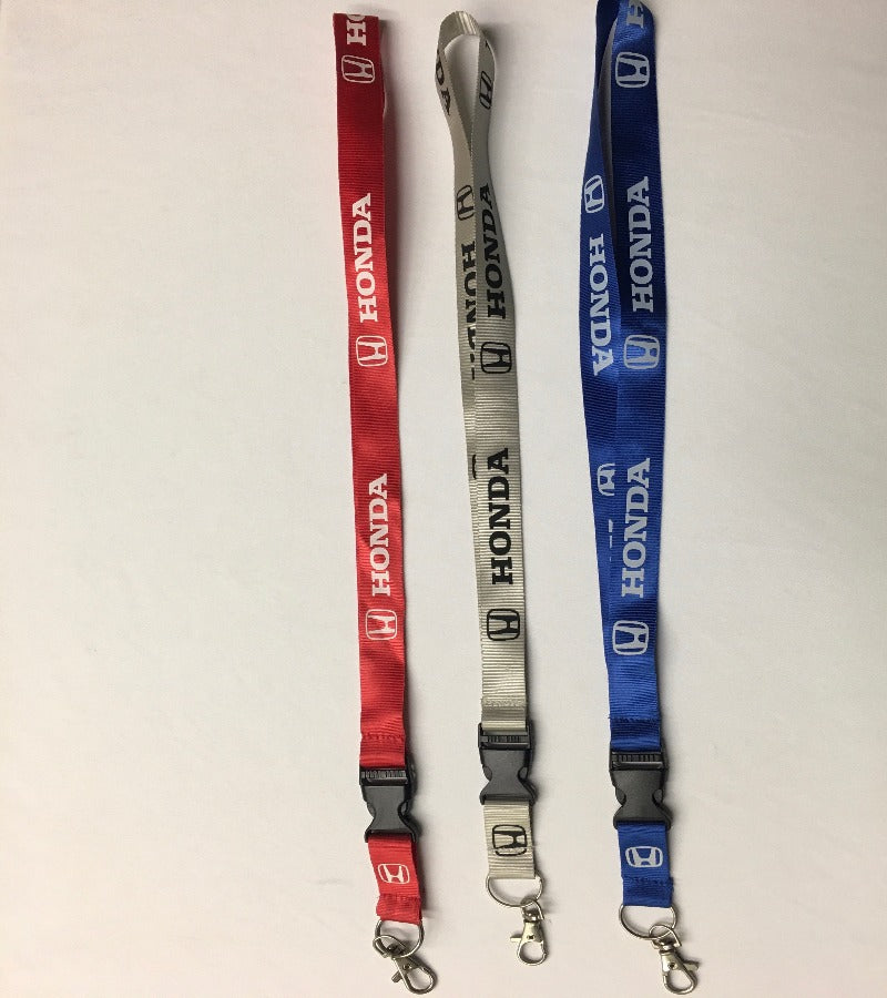 Honda Lanyard With Metal Clasp (Red, Silver and Blue) - Bayson R Motorsports