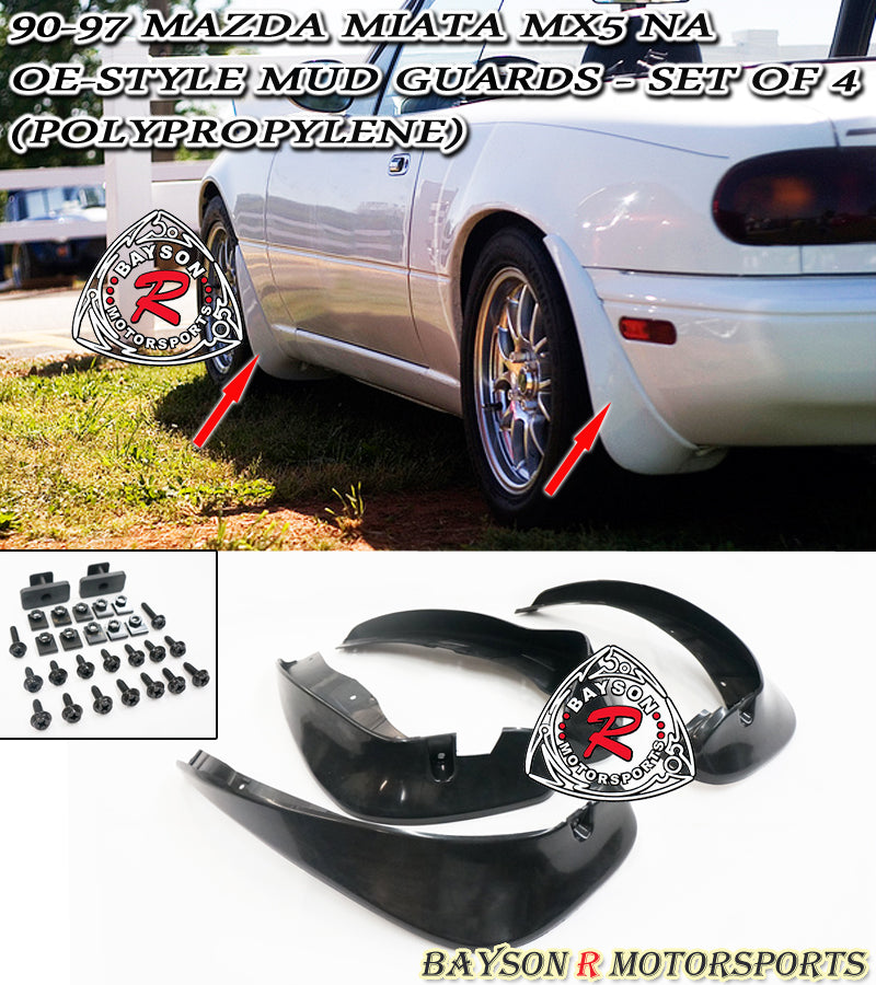 OE Style Mud Guards For 1990-1997 Mazda Miata - Bayson R Motorsports