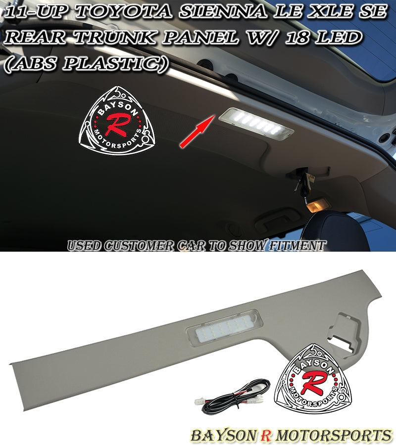 Trunk Ceiling Panel With LED For 2011-2020 Toyota Sienna - Bayson R Motorsports