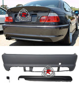 M Tech II Style Rear Bumper For 2000-2003 BMW 3 Series E46 2 Dr - Bayson R Motorsports