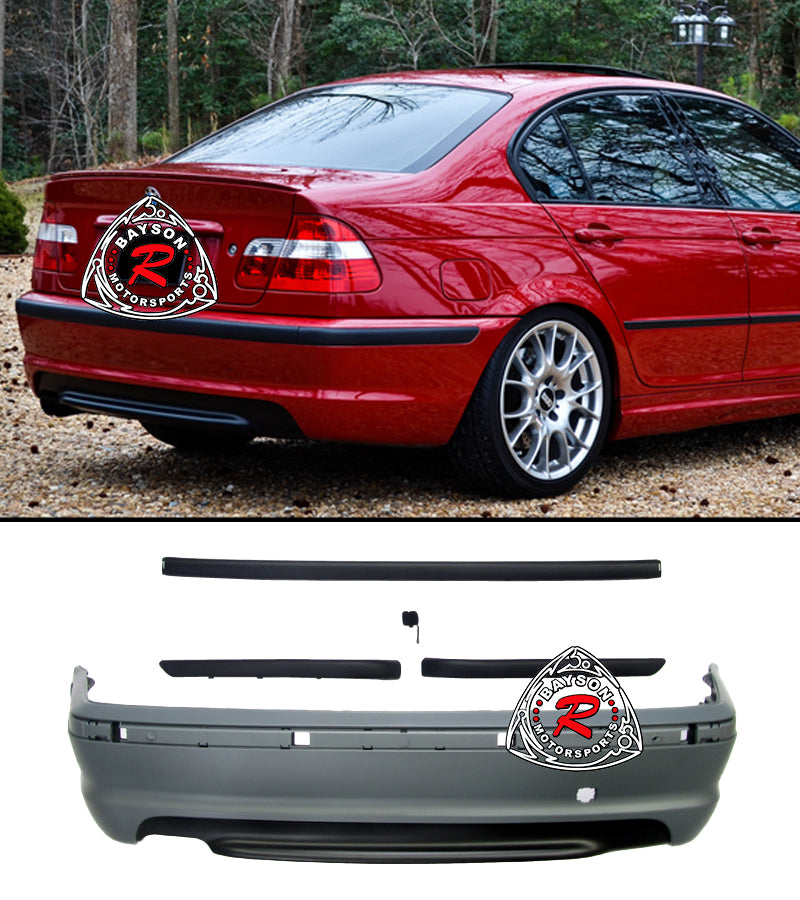 M Tech II Style Rear Bumper For 1999-2001 BMW 3 Series E46 4 Dr - Bayson R Motorsports