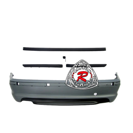 M Tech II Style Rear Bumper with Rear Fender Support Brackets For 1999-2001 BMW 3-Series (4Dr, E46)