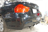 MP Style Rear Bumper For 2006-2011 BMW 3 Series E90 4 Dr [Dual Exhaust, Single Tip] - Bayson R Motorsports