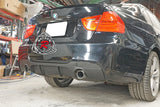 MP Style Rear Bumper For 2006-2011 BMW 3 Series E90 4 Dr [Dual Exhaust, Single Tip] - Bayson R Motorsports