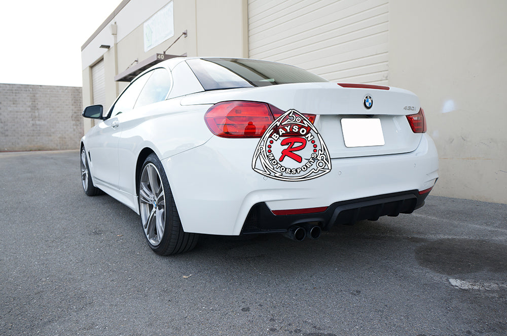 MP Style Rear Bumper For 2014-2020 BMW 4 Series  F32 / F33 [Single Outlet Dual Tips] - Bayson R Motorsports