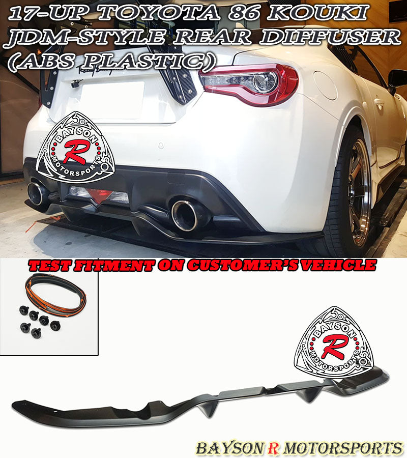 JDM Style Rear Diffuser For 2017-2021 Toyota 86 | Bayson R Motorsports