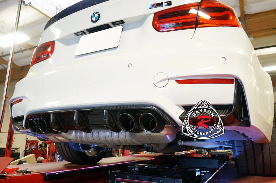 Add-On Rear Diffuser (Carbon Fiber) For 2015-2020 BMW M3 (F80) and M4 (F82/F83)