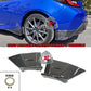 STi Style Rear Aprons (Carbon Fiber) For 2022-2023 Subaru BRZ / Toyota GR86 - Bayson R Motorsports