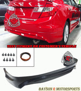 Mod Style Rear Lip For 2012 Honda Civic 4Dr - Bayson R Motorsports