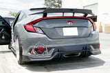 TR Style Rear Lip For 2016-2020 Honda Civic 2 Dr - Bayson R Motorsports