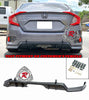 TR Style Rear Lip For 2016-2020 Honda Civic 4 Dr LX, EX, SPORT ONLY (Won't fit SI) - Bayson R Motorsports