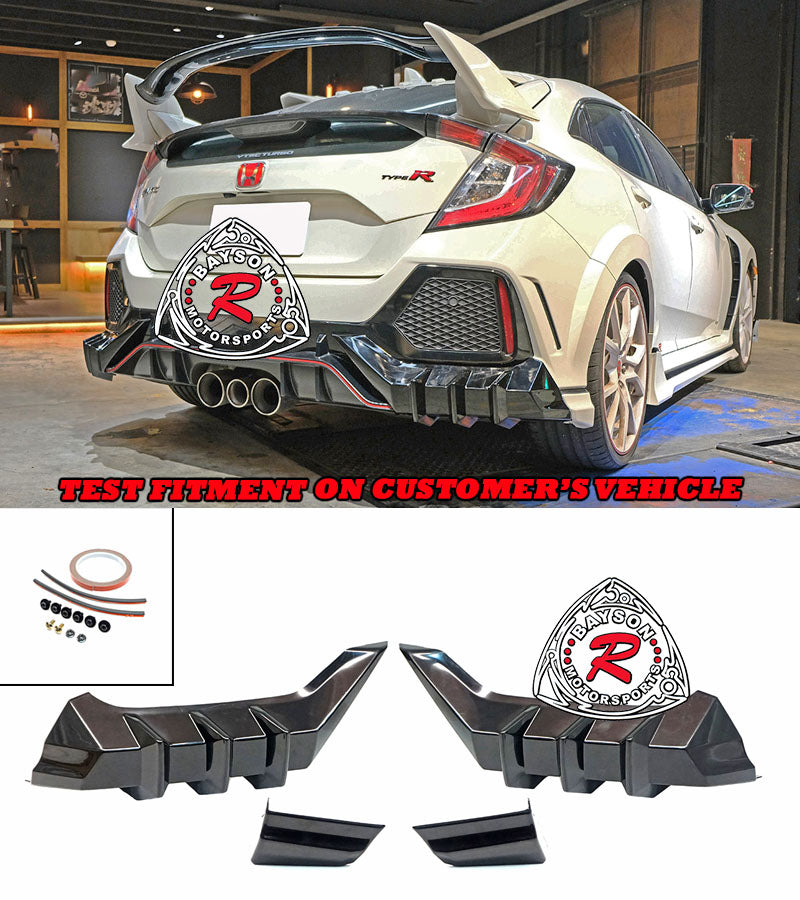 MU Style Rear Lip For 2017-2021 Honda Civic Type R FK8 ONLY - Bayson R Motorsports