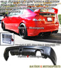 MURR Style Rear Lip (Dual Exhaust) w/ LED Brake Lights For 2006-2011 Honda Civic 4Dr (JDM Spec) - Bayson R Motorsports